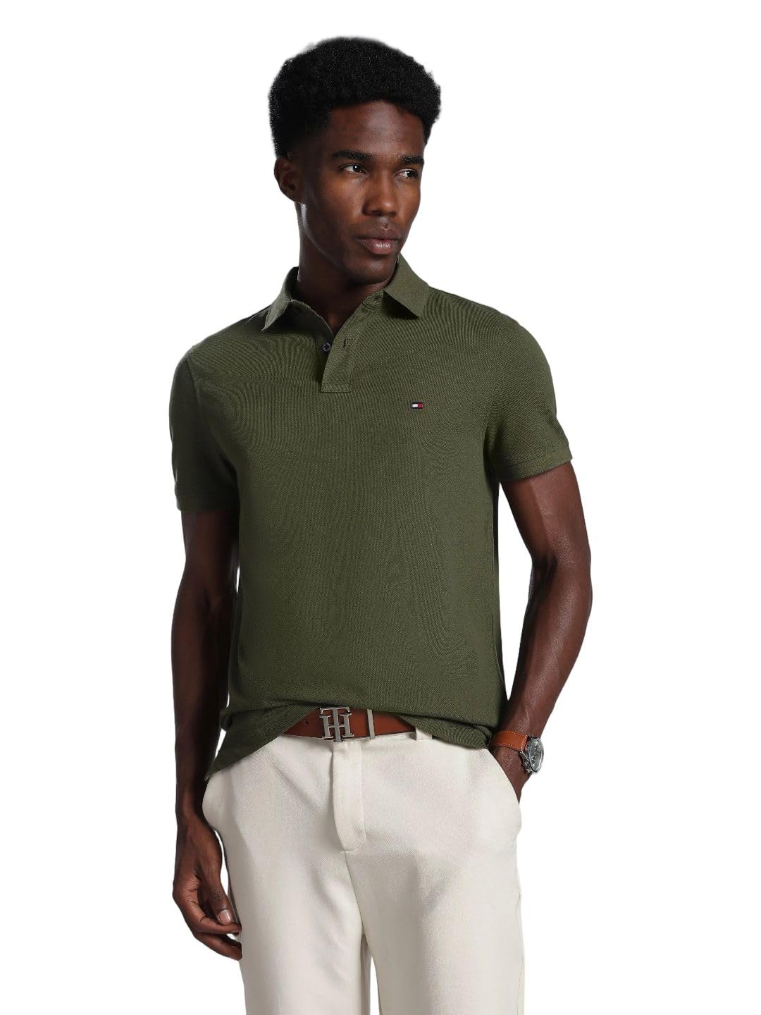 tommy hilfiger Solid Regular Fit Cotton Polo T-Shirt-picture-39