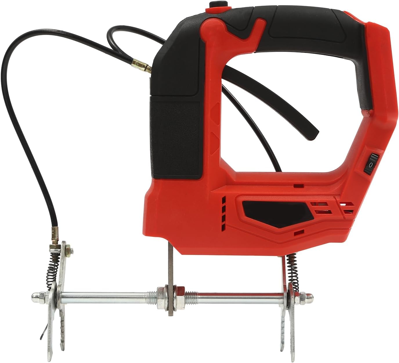 Electric Honey Extractor, YKDF2000-W Black and Red Honey Extractor Electric with SL-OXCO1 Charger Brushless Handheld Electric Bee Shaker Rechargeable Beehive Frame Shaking Machine