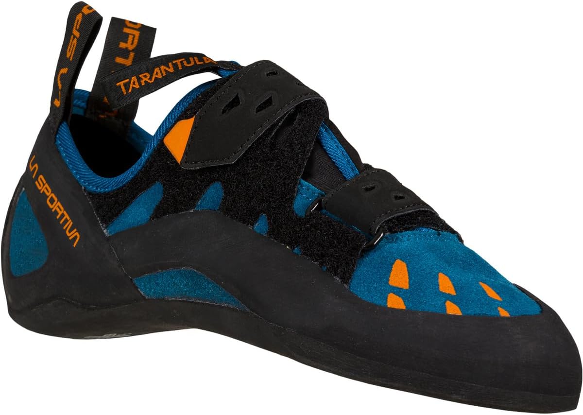 LA SPORTIVA Men's Tarantula Climbing Shoes Boulder Shoes, Space Blue Maple, 9.5