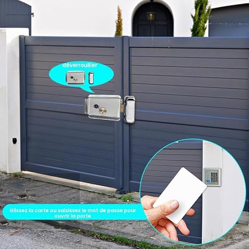 ANJIELO SMART Serrure de Porte Électronique Sécurité Intelligente Argent Système D'interphone À Domicile – vue 4