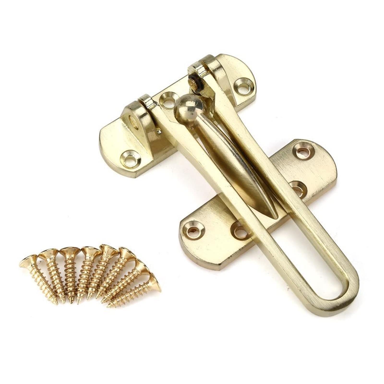 Nvsfzgiyg Silver Door Lock Handle Heavy Duty Security Guard Latch(Silver)