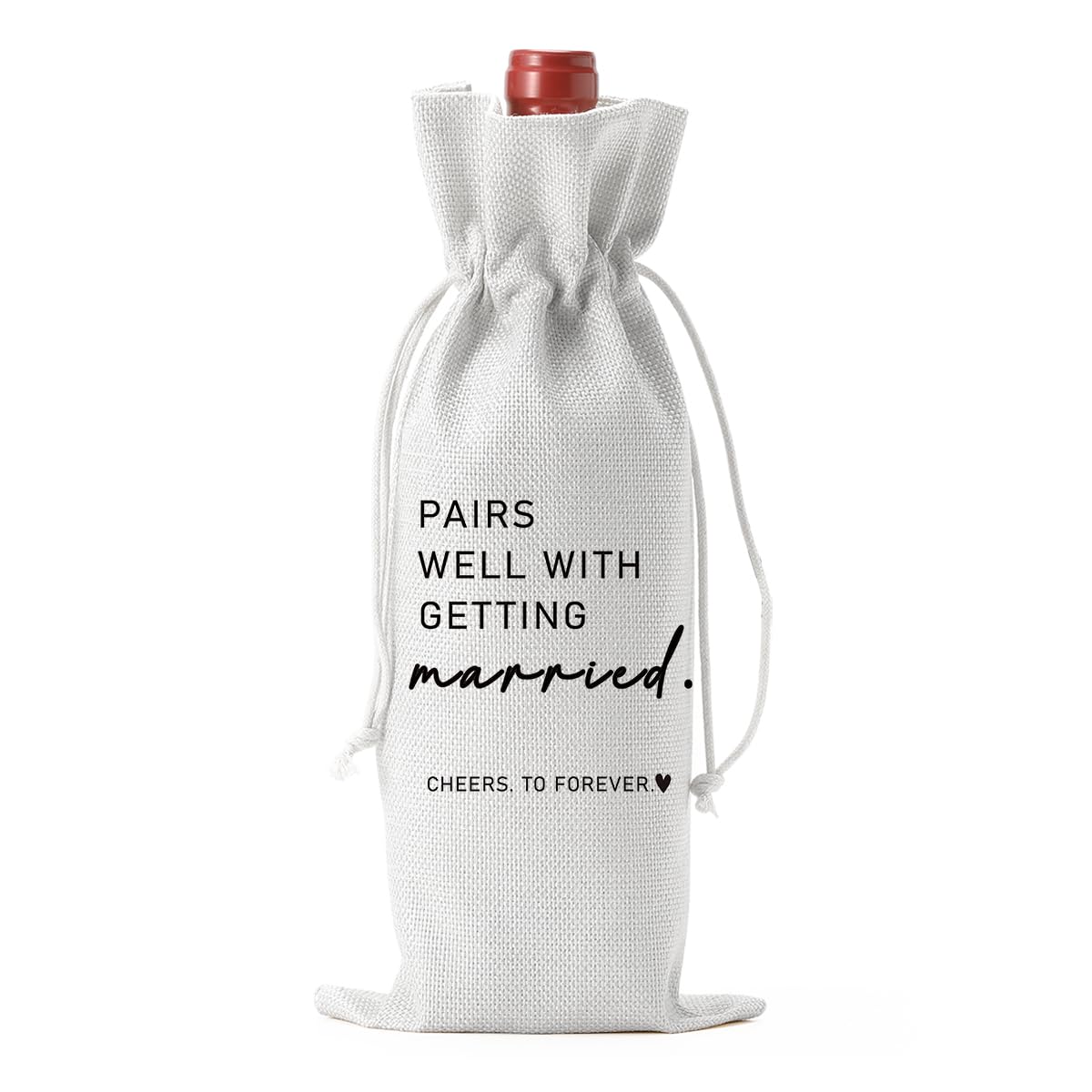 Married Wine Bag Married Mr Mrs Marriage Honeymoon Gifts for Couples