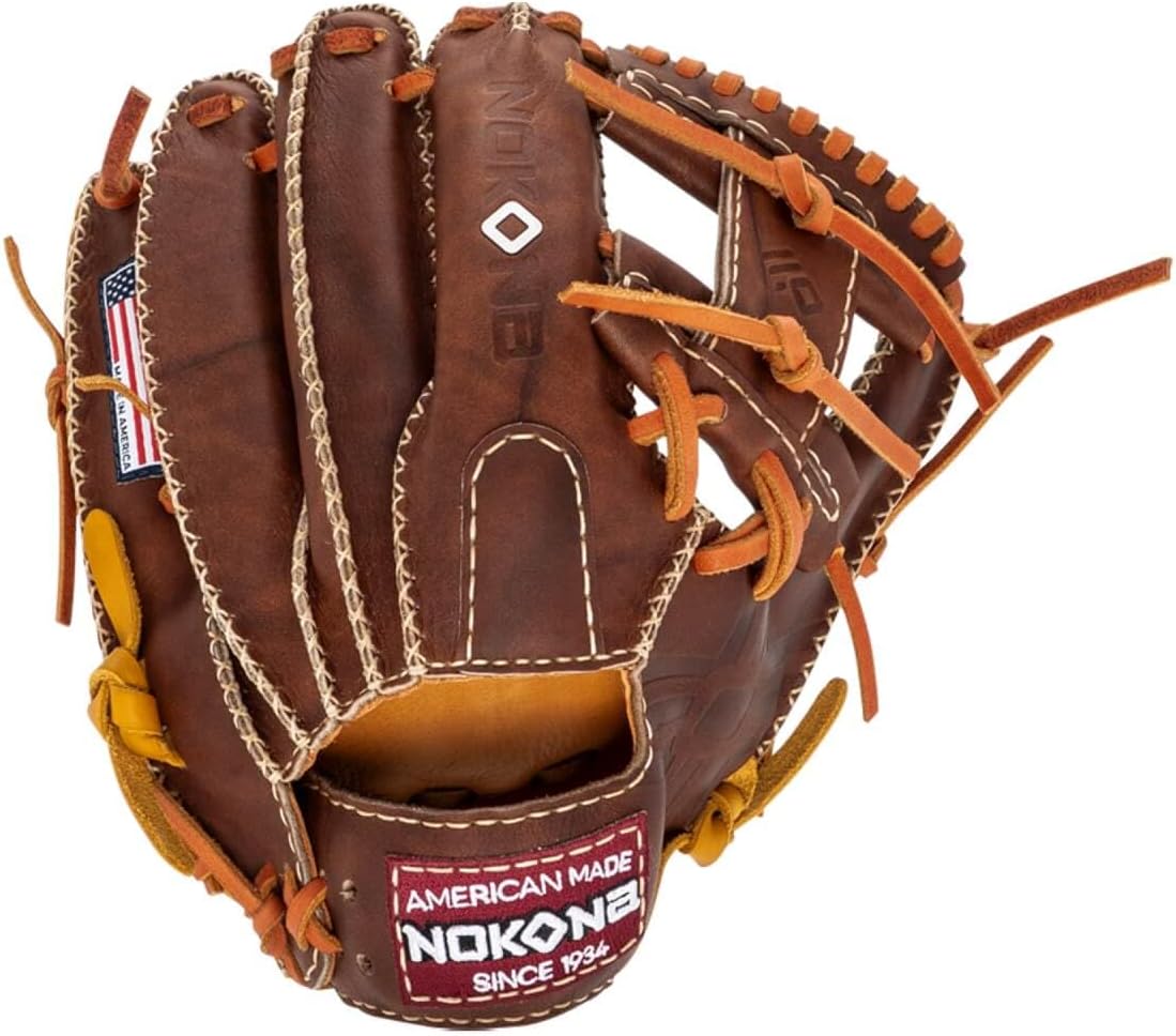Nokona EdgeX Gold Rush 11.5" Baseball Glove: EDGEXGR1150I