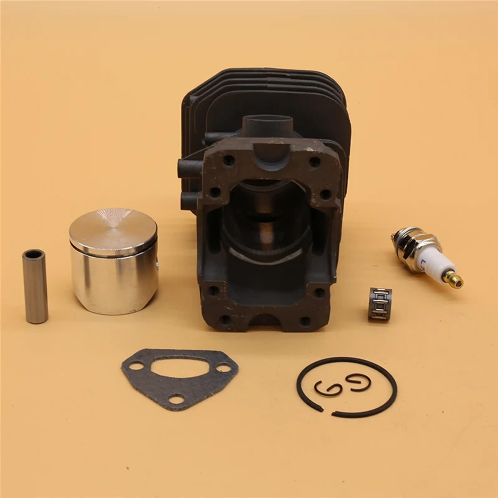Zestaw uszczelek pierścienia tłokowego cylindra 38MM i 40MM, świecy zapłonowej, do Husqvarna, 142 141 137 136 Części zamienne do pił łańcuchowych ogrodowych Zestaw tłoków do maszyn ogrodowych(