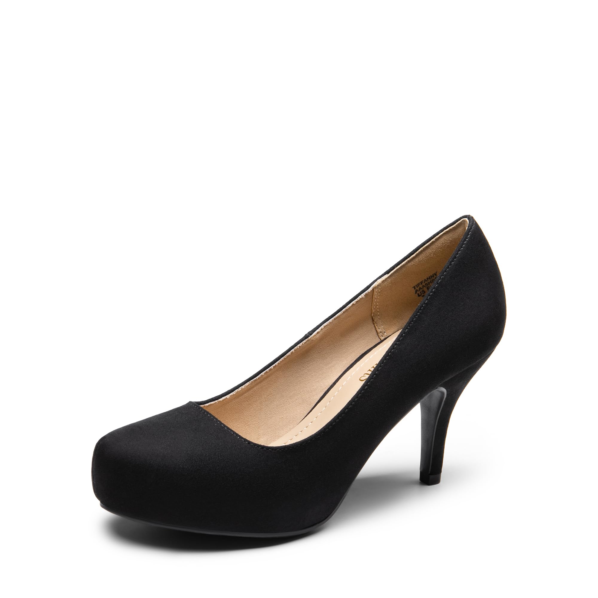 DREAM PAIRS Tiffany Women's Classic Elegant Versatile Low Stiletto Heel Dress Platform Pumps Shoes
