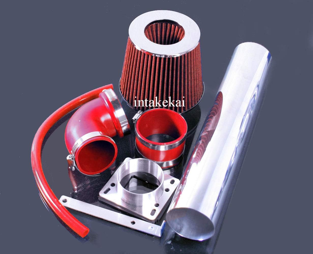 INTAKEKAI Performance Air Intake (Compatible with 1989-1994 TOYOTA PICKUP 2.4L / 1990-1994 TOYOTA 4RUNNER 2.4L 4CYL MODELS) (RED)