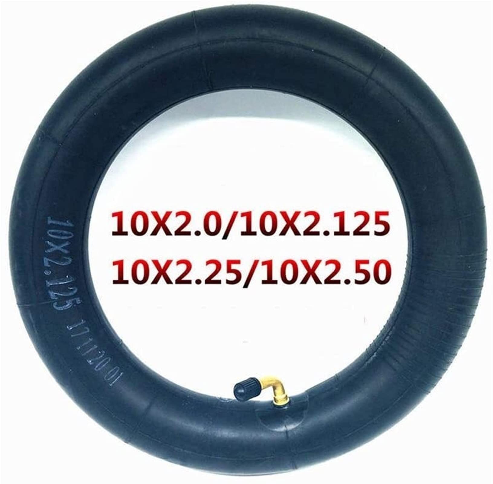 Camera d'Aria Universale A Grandezza Naturale 10X2.0-2.5, Spessa E Resistente, Adatta per Scooter Elettrico da 10 Pollici, Accessori per Pneumatici per Auto Bilanciata, 2 Pezzi