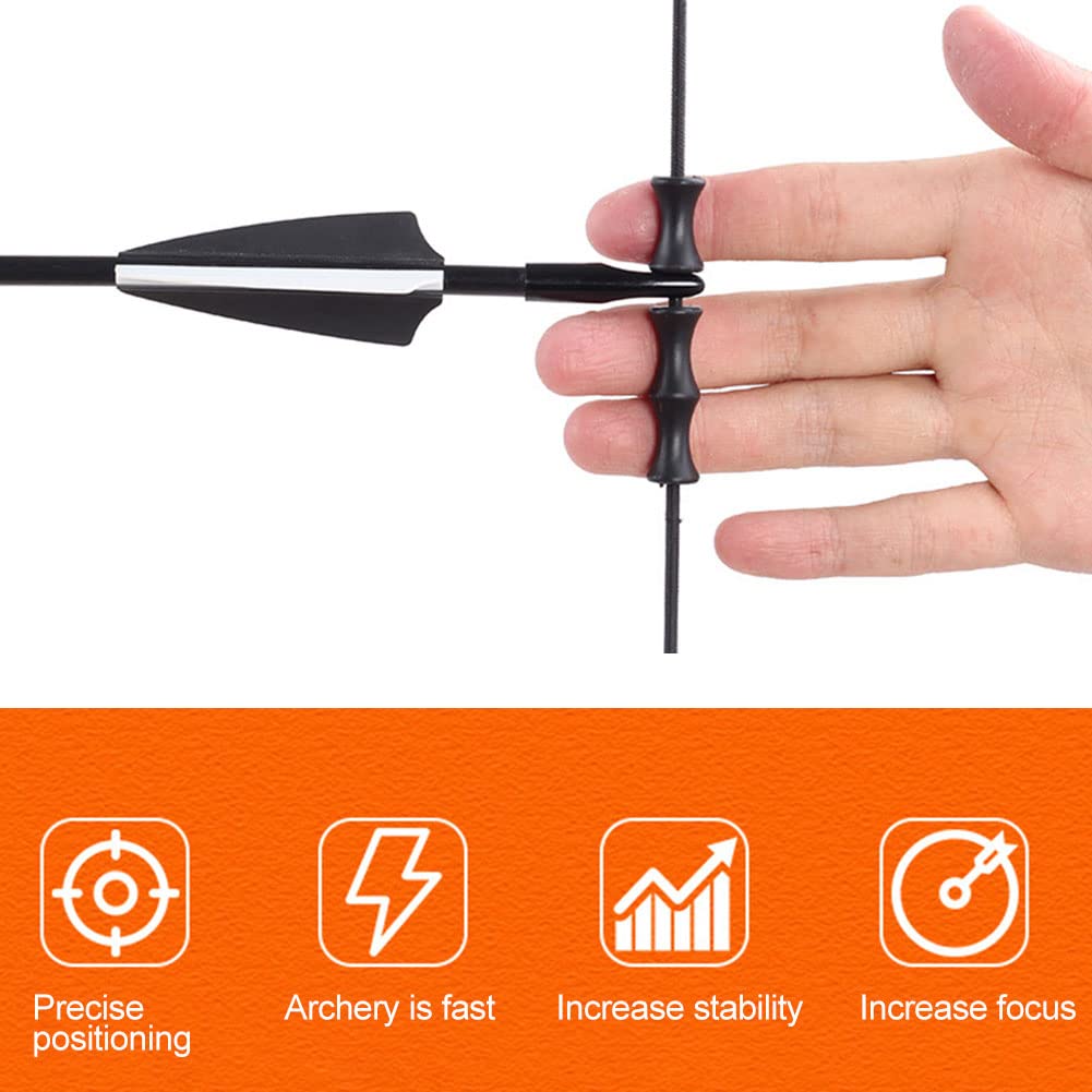 Équipement Doigt de Tir à l'arc, Tir à l'arc de Protection de Doigts, Doigts de Tir à l'arc en Silicone, Cordes D'arc de Chasse de Tir Protège-Doigts Protecteurs, pour Outils de Protection D'arc
