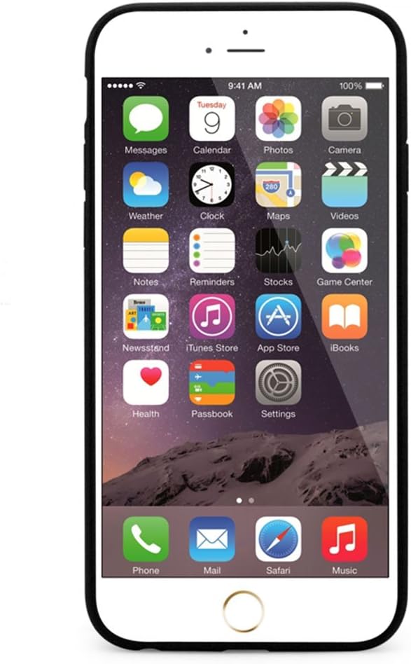 Iphone 6 plus Case, Osemitek Iphone 6 plus Case Bumper Hybrid Clear View Armor Series [Black] Air Cushion Technology Corners + Bumper Case with Clear Back Panel - Retail Packaging - Bumper Case for Iphone 6 plus Black