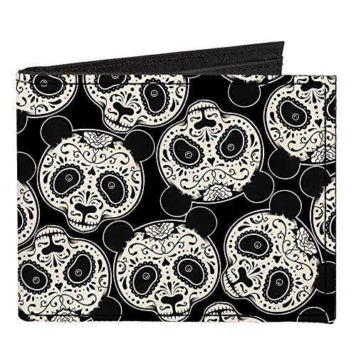 Buckle-Down Men's Standard Canvas Bifold Wallet Panda, 4.0