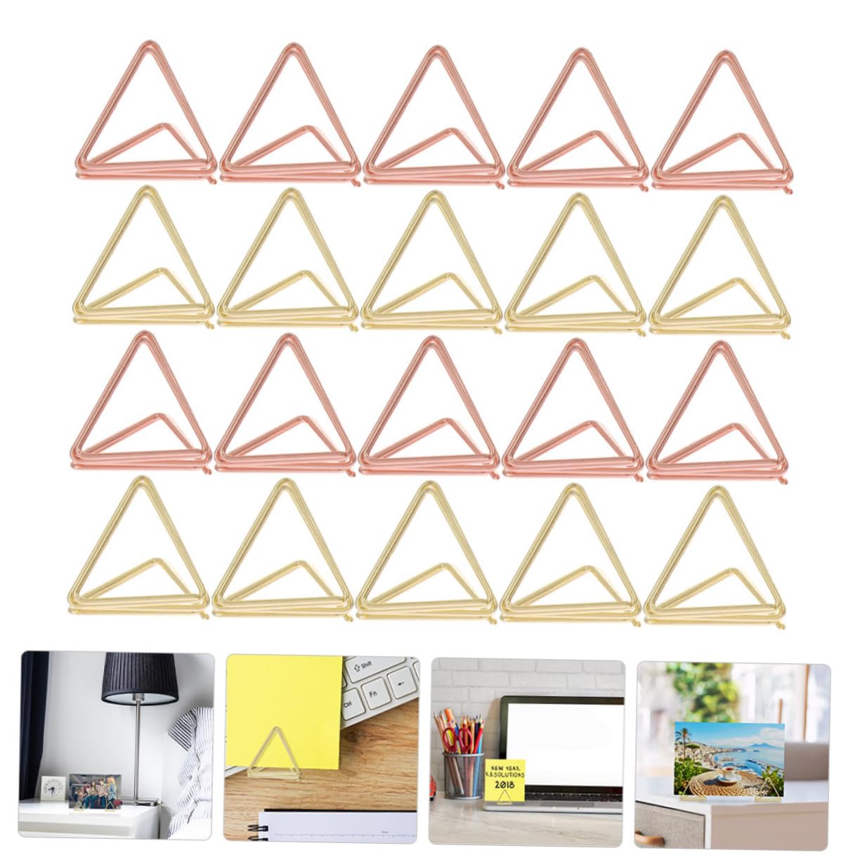 NUOBESTY Lot De 3 Pinces Mémo Multi-usages Porte-mémos De Bureau Porte-cartes Larges Pour Ranger Notes Et Photos 40 Pièces X 3