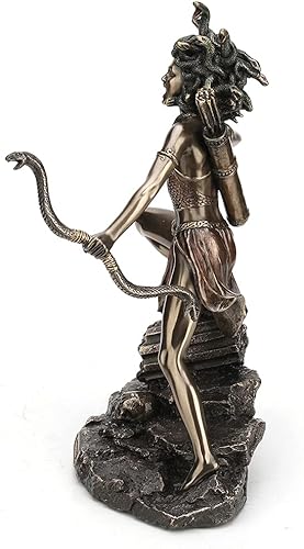 Miniatura 4 de Veronese Design 8 1/2 pulgadas de alto Cazadora Bipedal Medusa Arco y Flecha Arco y Flecha Estatua de Dioses Griegos Decoración del Hogar