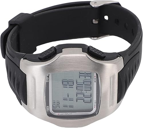 Keenso Reloj de árbitro de fútbol, cronómetro digital de acero inoxidable con temporizador de 1100 segundos y alarma para sincronización de juegos y