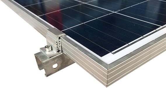 Solar Panel Assembly Mounting Z Bracket Kits 4 Units Adjustable