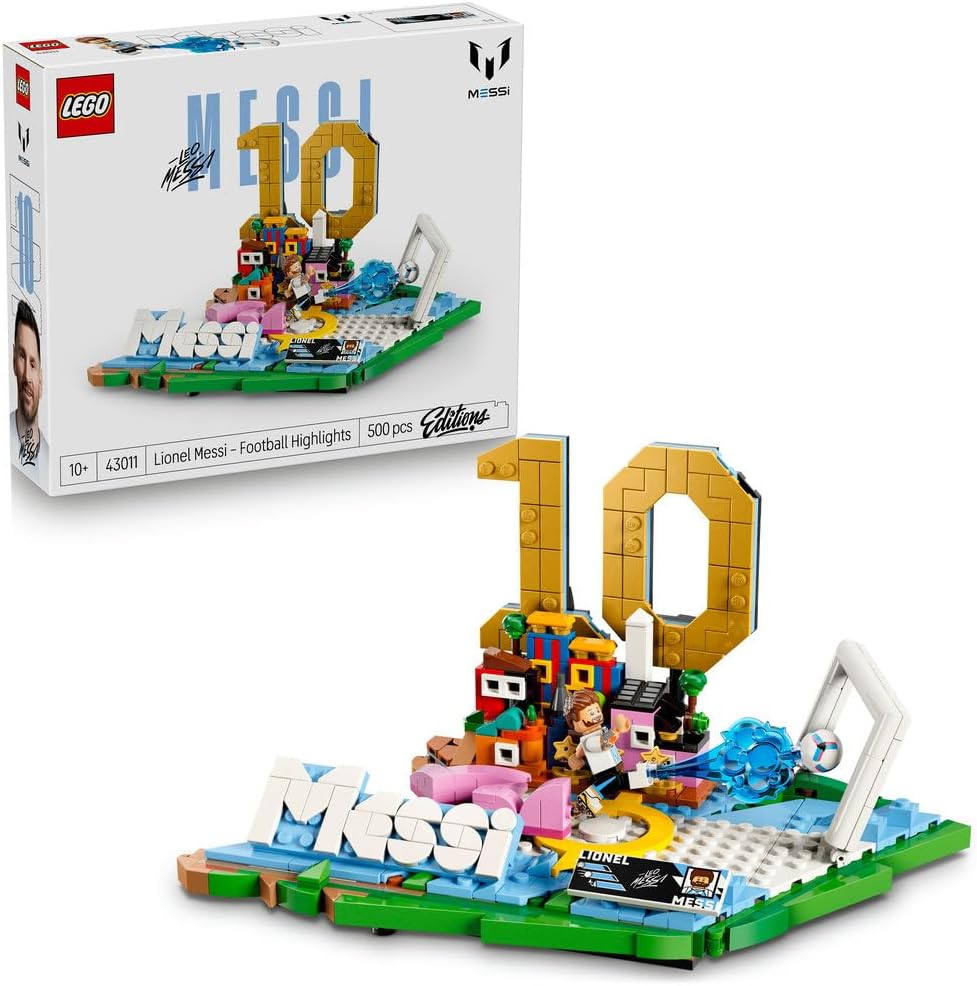 Lego 43011 Edition Lionel Messi: Goal Moment Toy, Birthday Gift, Blocks, Boys, Girls, Kids, 10, 11, 12, Elementary Students, Soccer, Football, Sports
