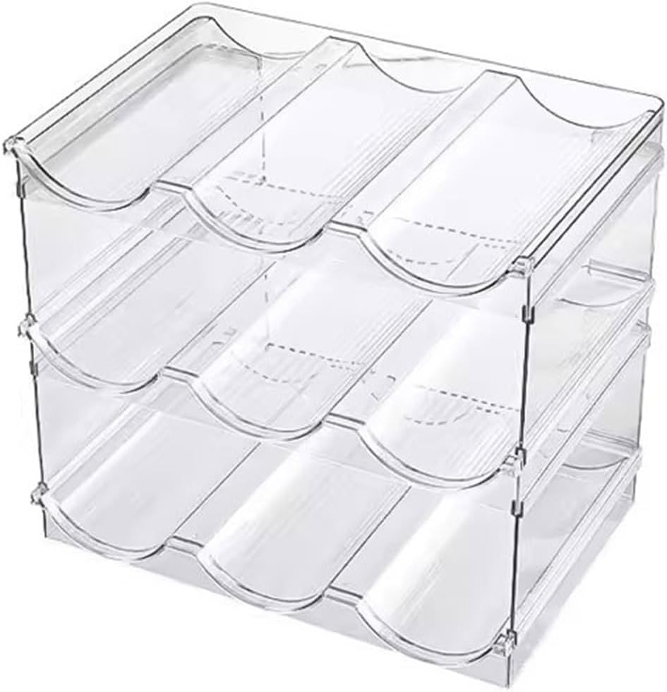 Wine Holder Removable Stackable Wine Rack Refrigerator Storage Ornament Wine Rack Wine Cabinet Display Rack Wine Bottle Racks Wine Rack(6 Bottles)