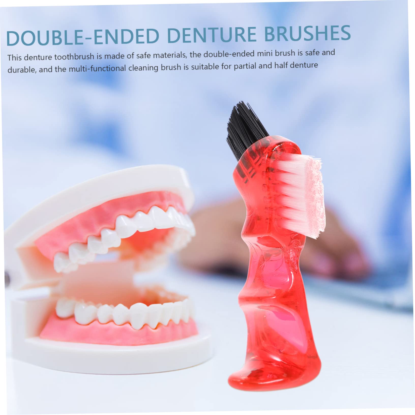 3 Set Di Spazzolini Da Denti A Doppia Faccia Piccoli Spazzolini Multifunzionali Mini Strumento Portatile Per Uso Domestico 4 Pezzi*3
