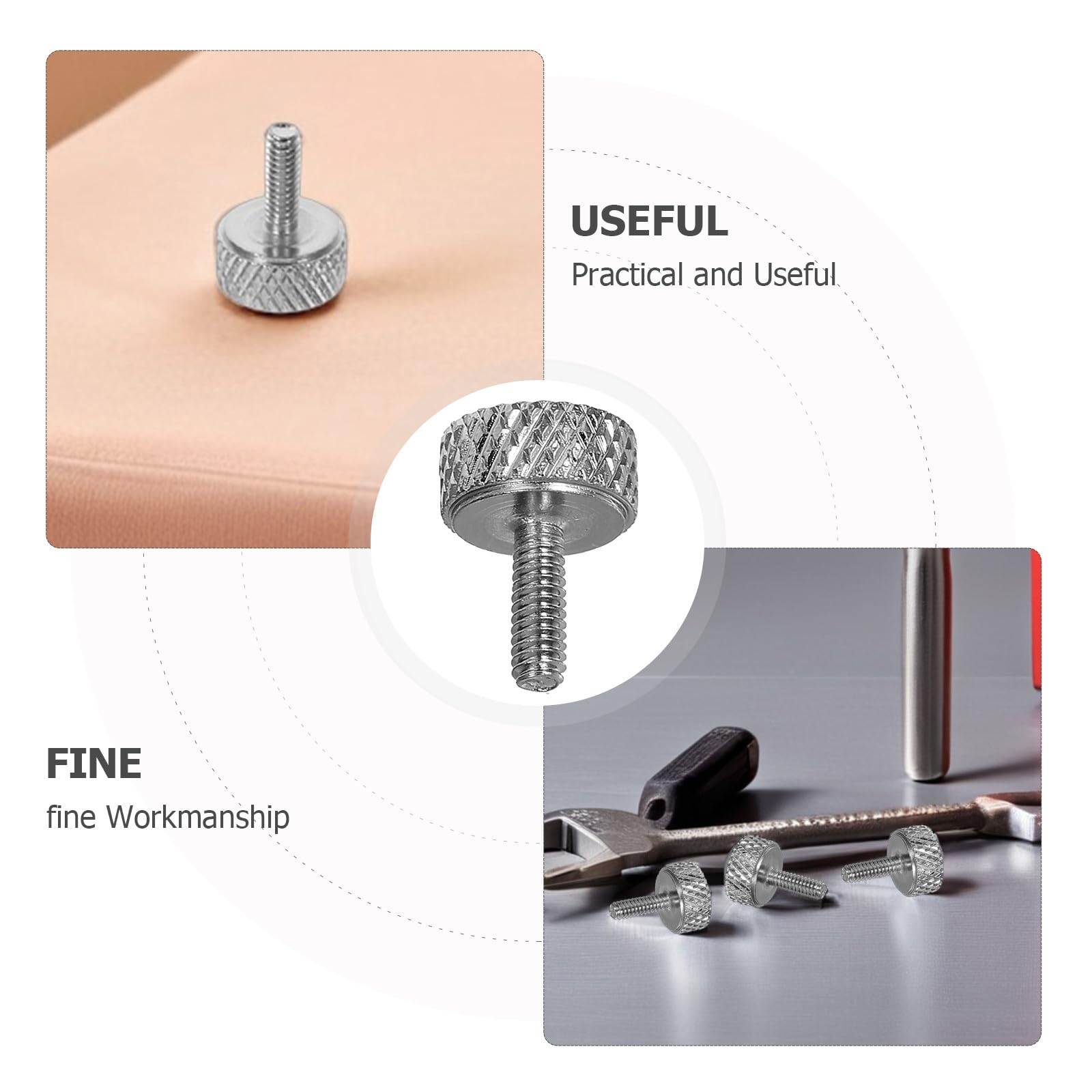 10 Stück Messschieber-Feststellschrauben, M1,6 x 5 mm Ersatzteile für Messwerkzeuge, Befestigungsschrauben für Messschieber zur Positionierung und Messung
