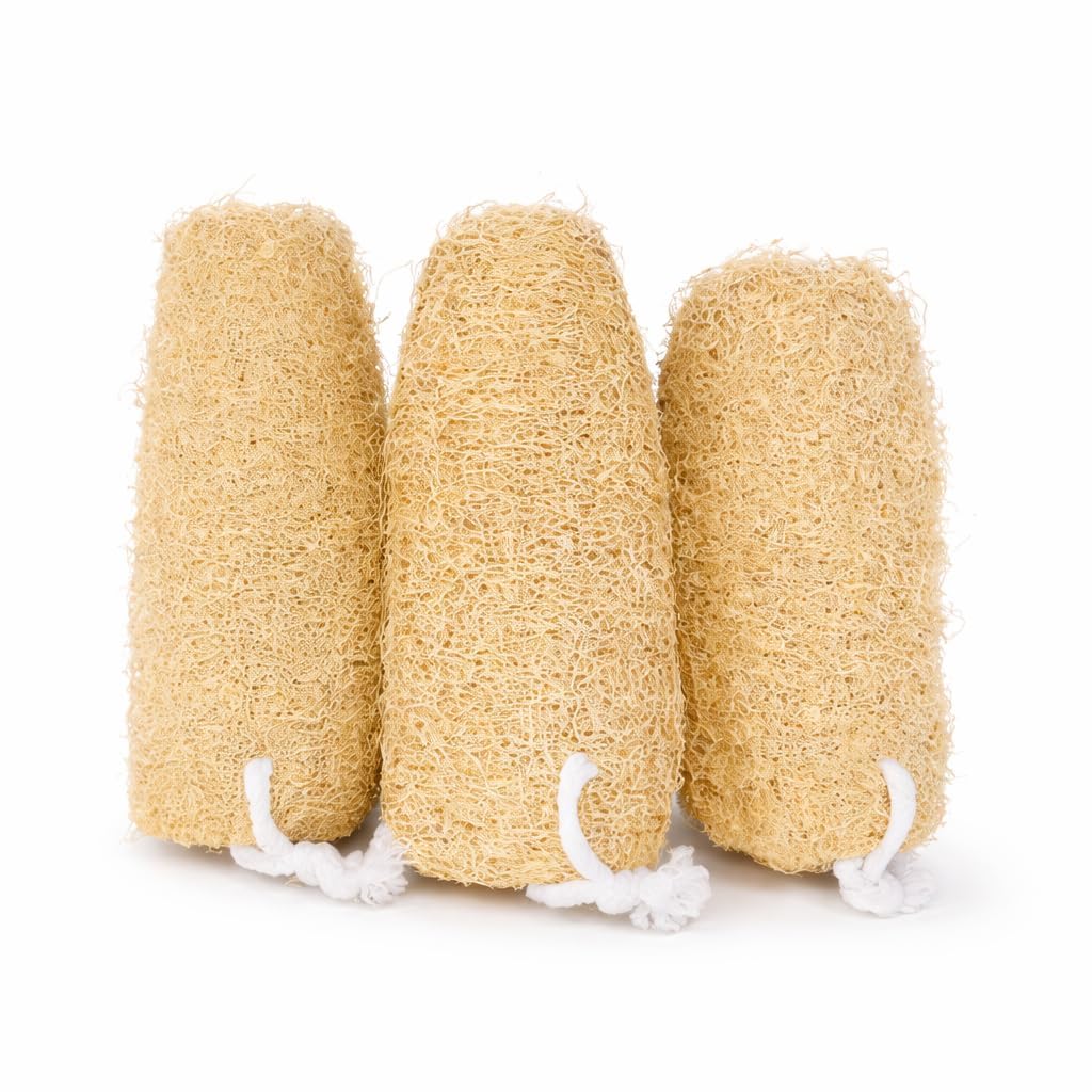 100% Natural Loofah Bath Sponge - Long - (Pack of 3) | Organic Body Scrubber for Exfoliation & Glowing Skin | Eco-Friendly, Biodegradable Sponge Gourd | Deep Cleansing Bath Loofah for Men & Women-image-47