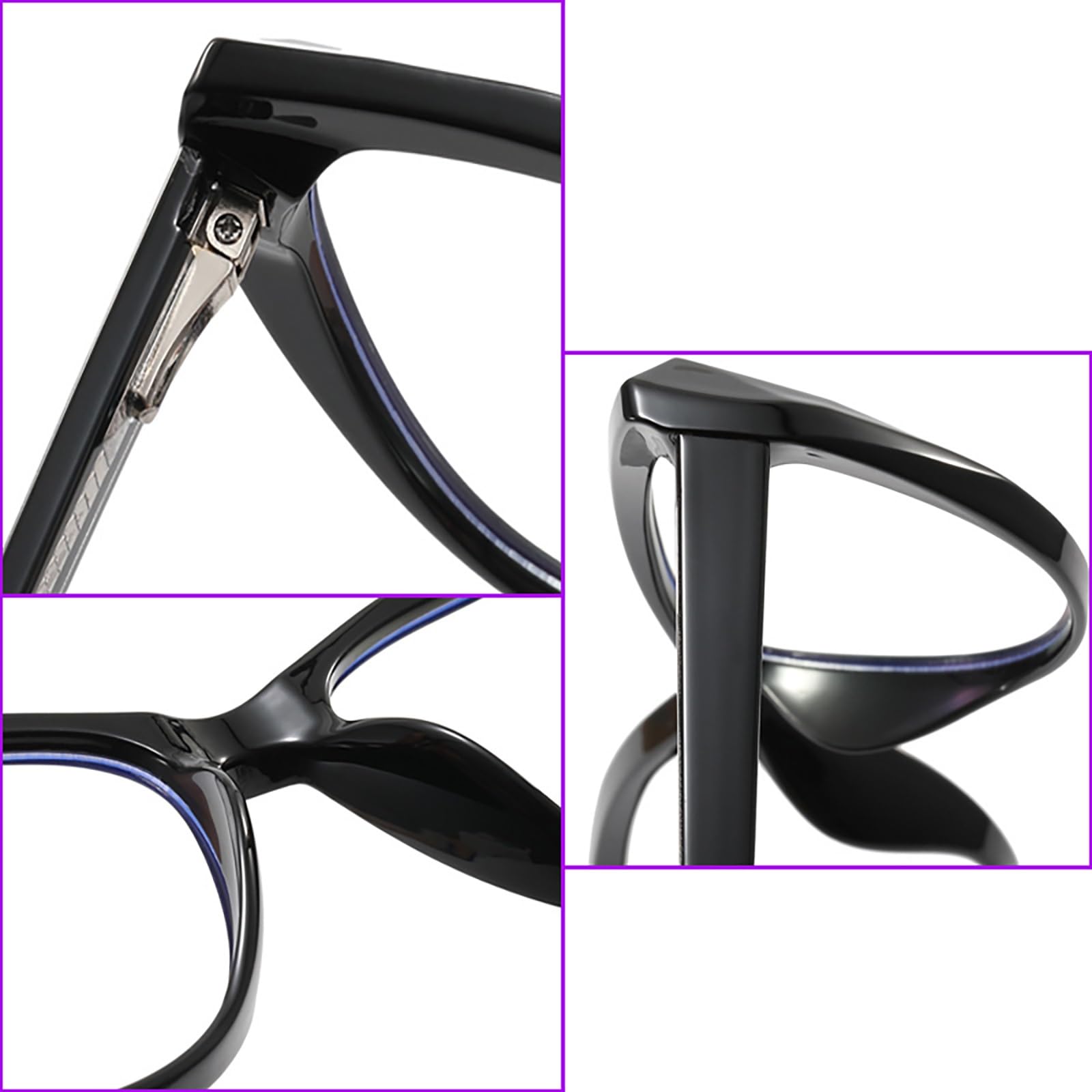 Damen Retro Lesebrille Katzenaugen Lesebrillen Anti-Blaulicht Computerlesegerät Sehhilfe Anti Müdigkeit Presbyopie Brille 1.0 1.5 2.0 2.5 3.0