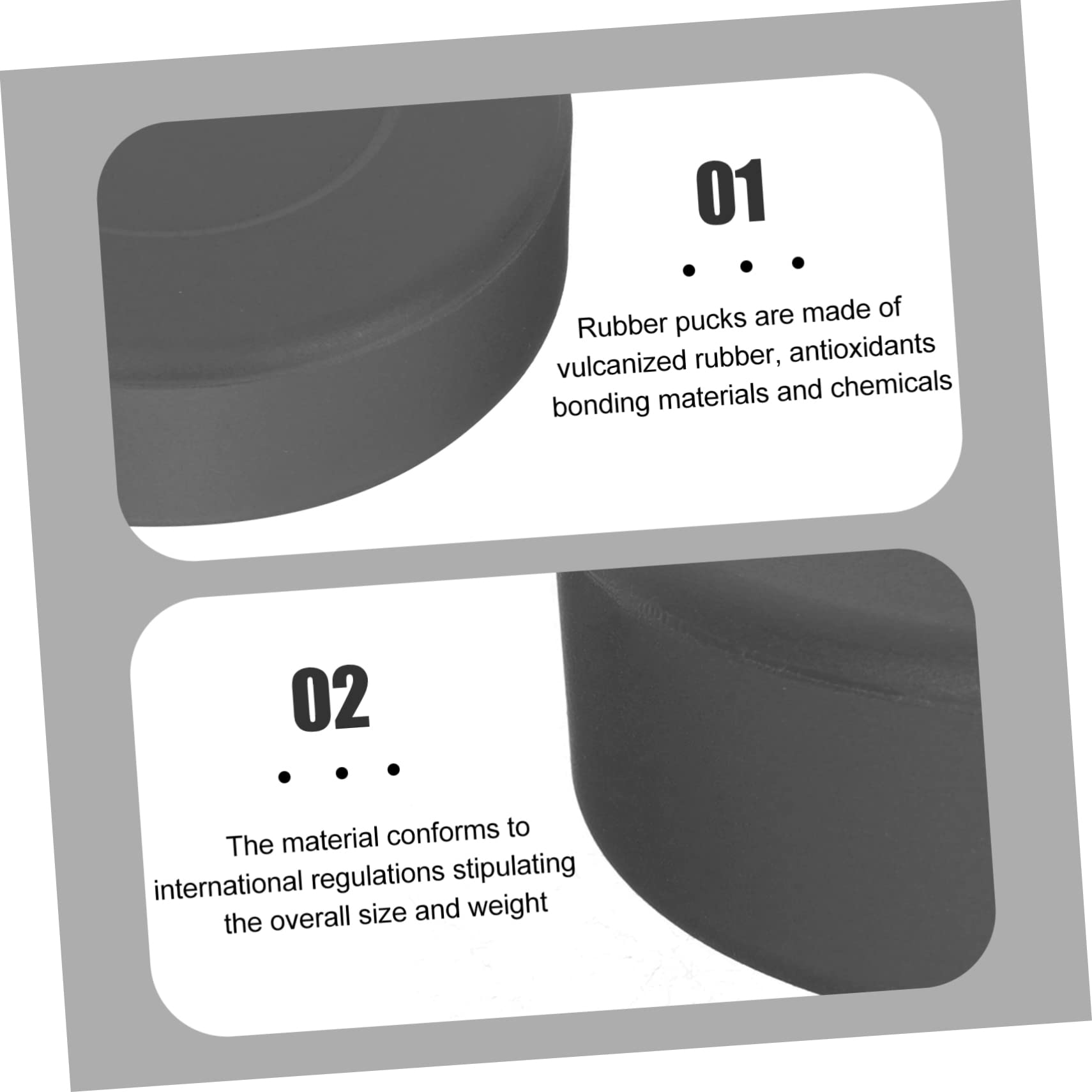 Sosoport 4pcs Hockey Practice Ball Ice Hockey Puck Kids Hockey Ice Hockey Training Puck Hockey Toys Practice Pucks Accessories Outdoor Practicing Puck Street Component Rubber Child