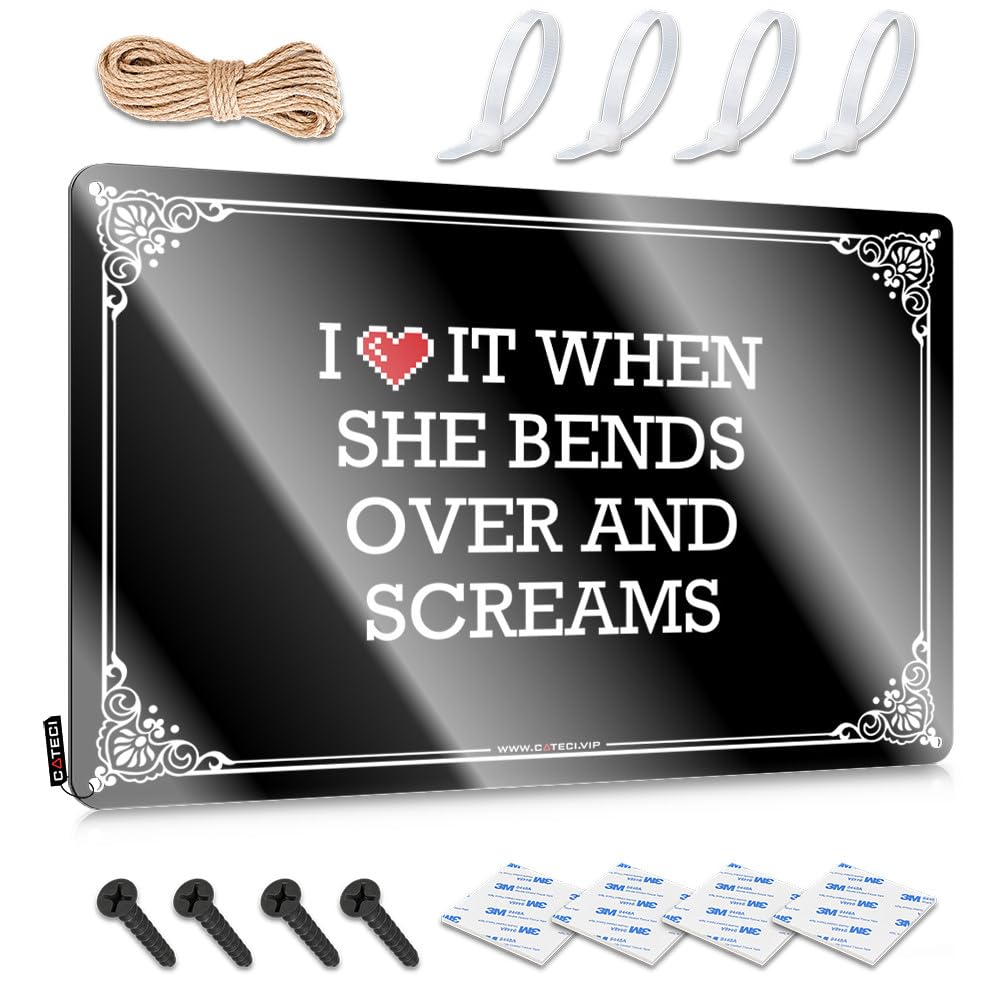 Fzfn Colour Bar Man Cave Decor Cool Wall Art Soft Bath | I Love It When She Bends Over & Screams Colorful Bars Decoration(30X40cm)