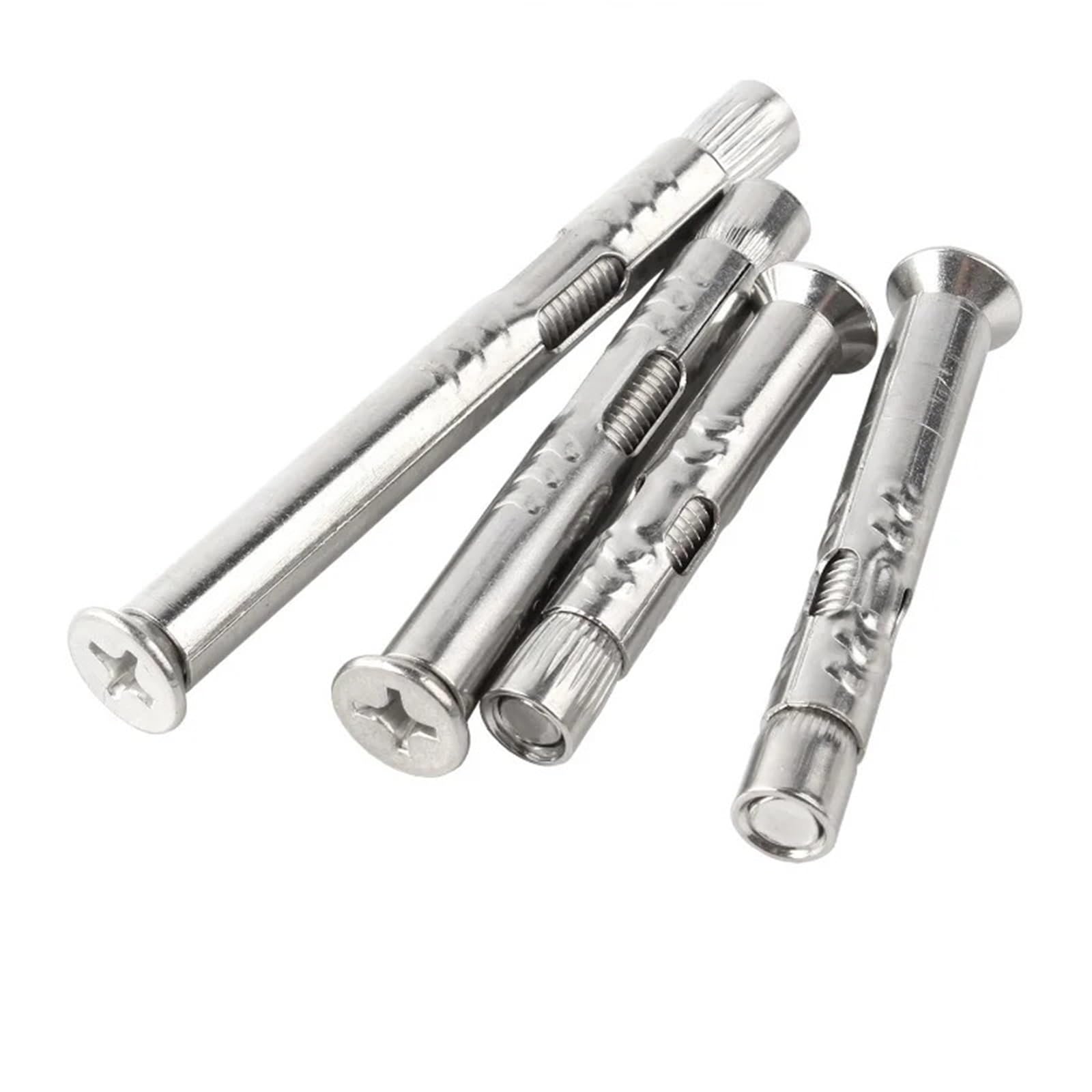Tornillos De Expansión Anclaje concreto de la manga del tornillo de expansión de la cabeza avellanada Phillips del acero inoxidable de M6 M8 M10 M12(M12x150mm(1pcs))