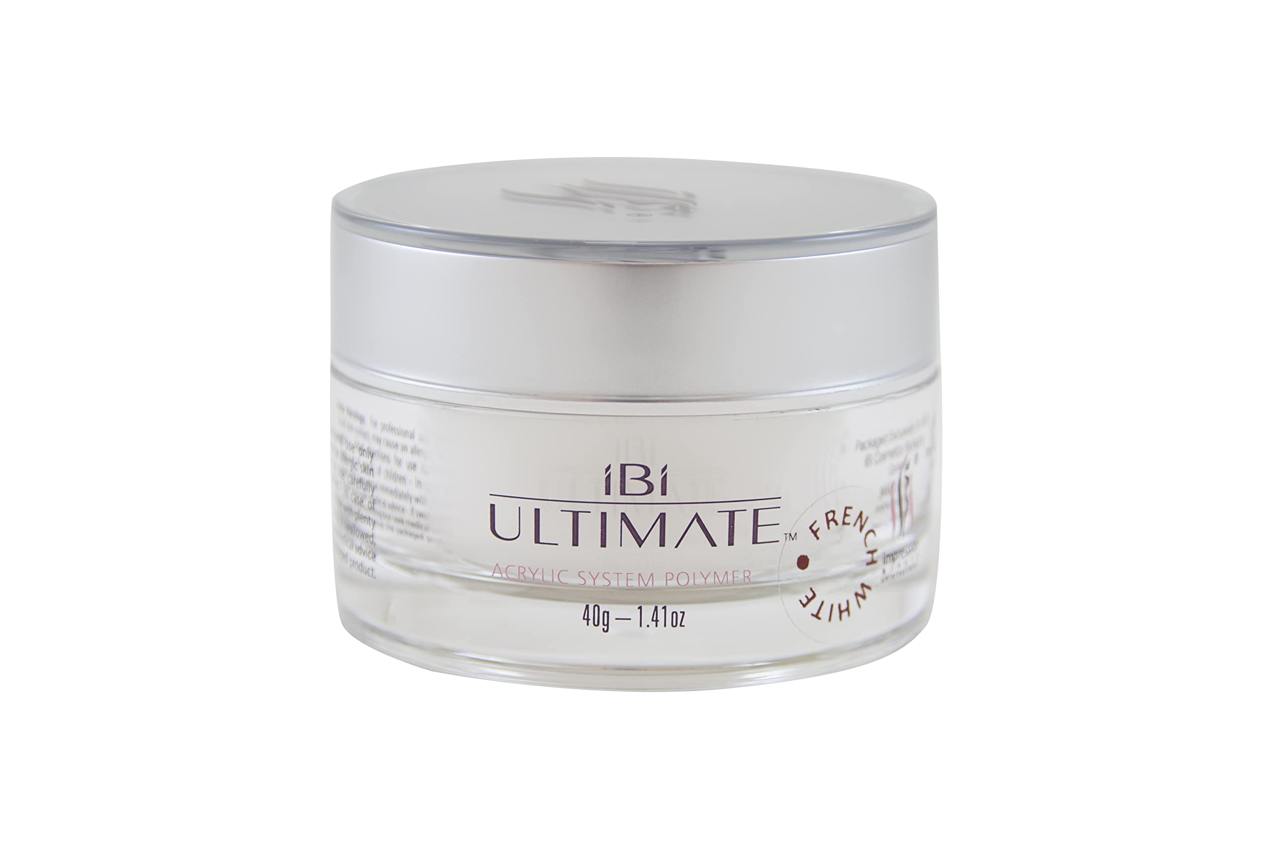 IBI Ultimate French White Acrylic Powder for Nail Art (40gm)