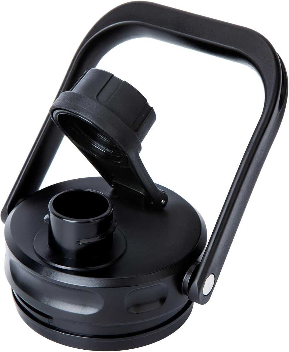 SUNMON Replacement Lid Compatible with RTIC Water Bottle - Steel Handle RTIC Lid Compatible with One Gallon and Half Gallon Only, BPA-Free Leakproof Hydro Jug Cover
