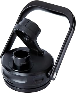 Replacement Lid for RTIC Water Bottle - Steel Handle RTIC Lid Compatible with 1 Gallon (128oz) & 0.5 Gallon (64oz), BPA-Free Leakproof Jug Cover