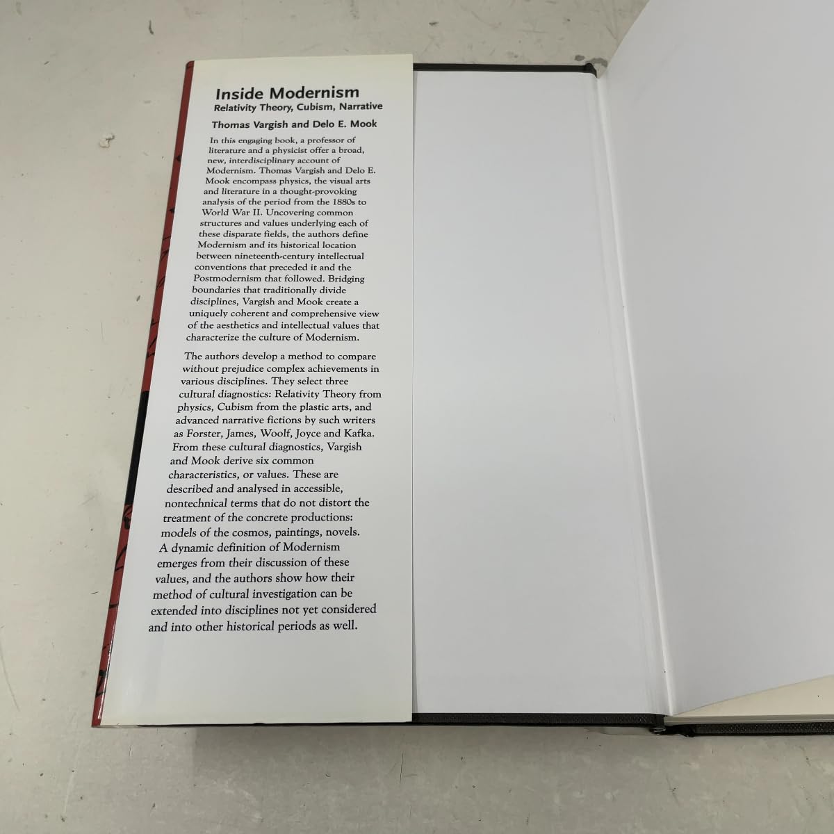 Inside Modernism: Relativity Theory, Cubism, Narrative