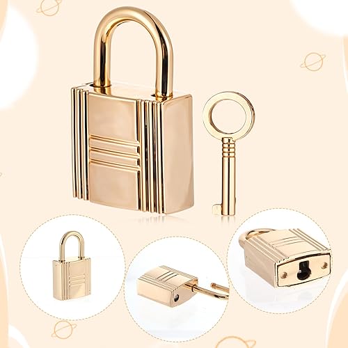 Miniatura 2 de Cerraduras pequeñas decorativas de aleación de metal para monedero, 4 unidades, con llave, cerraduras pequeñas de aleación de metal para diario,