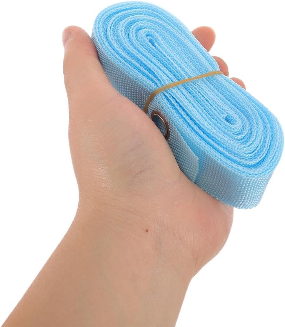 1 Set Volleyball Boundary Lines - Beach Volleyball Court Lines for Sand - Highly Visible Sports Court Marker Ropes with Ground Pegs for Recreational Play Blue