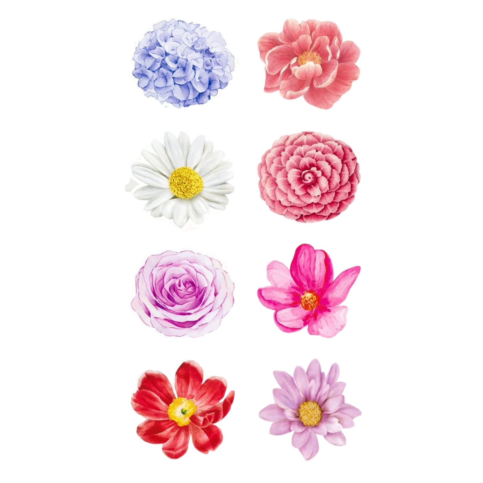 Tsophreniq 500Pcs Floral Shape Sticker for Scrapbooking Journal Adhesive Seal Sticker Packaging Label for Seal Envelope Wrapping Scrapbooking Supplies