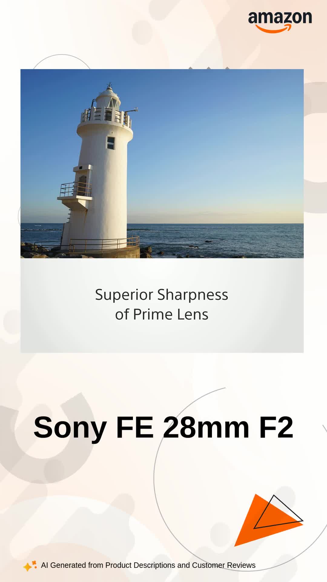 Sony E Mount FE 28mm F2 Full-Frame Lens (SEL28F20) | Wide-Angel