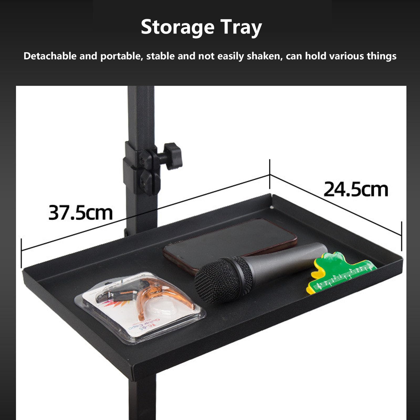 Pupitre pliable 2 en 1 réglable pour partitions et livres, support de lecture portable pour musiciens et étudiants