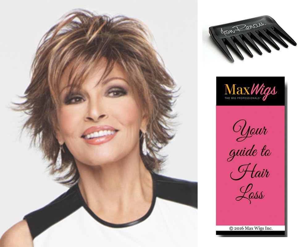 Raquel WelchBundle 3 items: Trend Setter Shag Wig Raquel Welch Wigs, Jon Renau Comb, MaxWigs Hair Loss Booklet,SS23