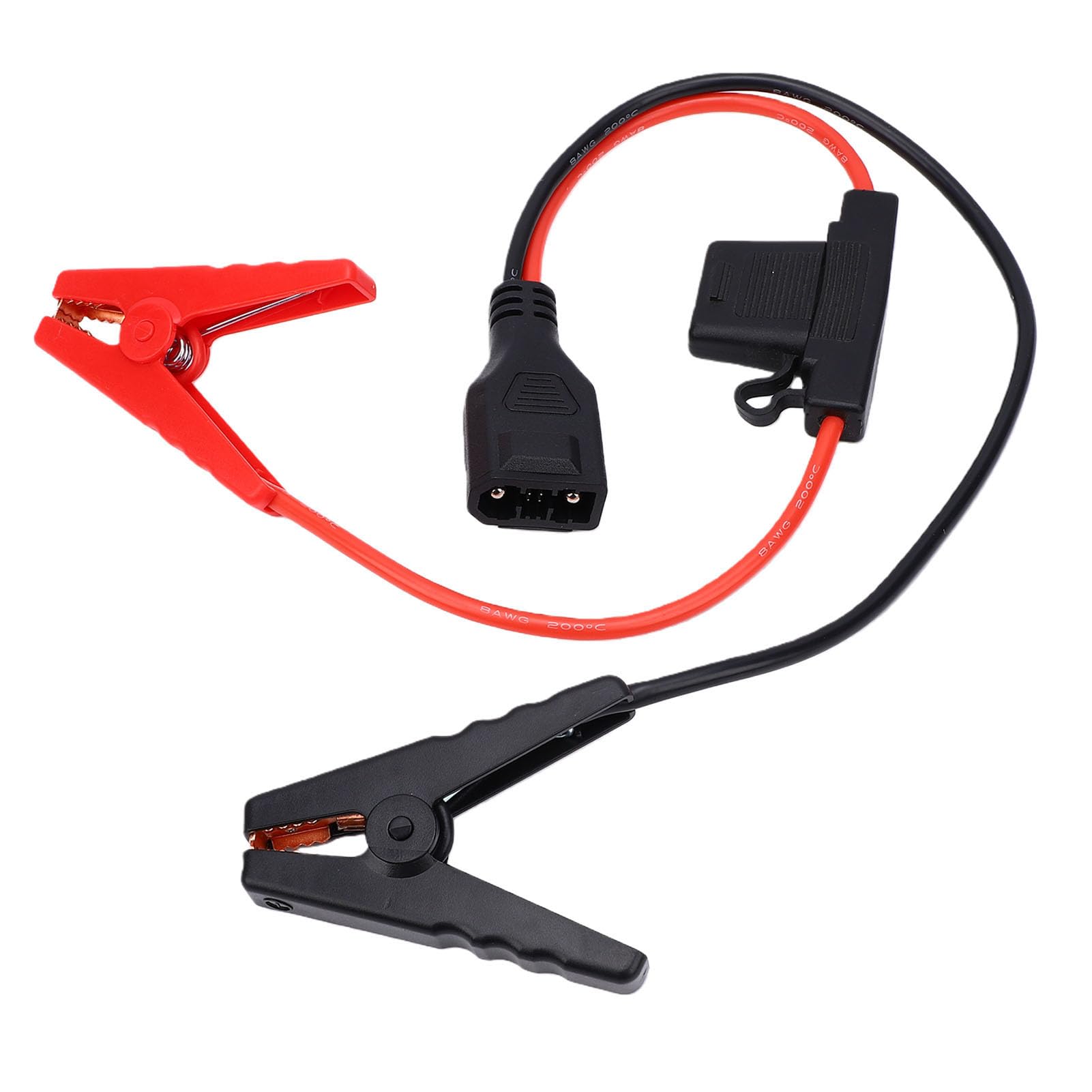 Akozon XT150-Batteriekabel, 8 AWG, 1,5 M, Zusätzlicher Batterieclip | 50 A Hochstrom, Reiner Kupferdraht, XT150-Buchse an Batterieklemme, Kraftwerkserweiterung, Solargenerator-Zubehör