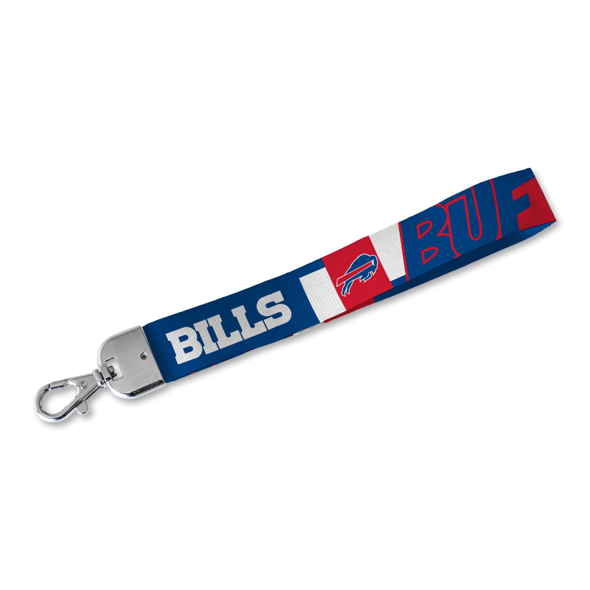 Rico Industries NFL Football Standard Wrist Lanyard Key Chain, Cute Wristlet Strap Holder for Car Keys ID Badges Card Wallet
