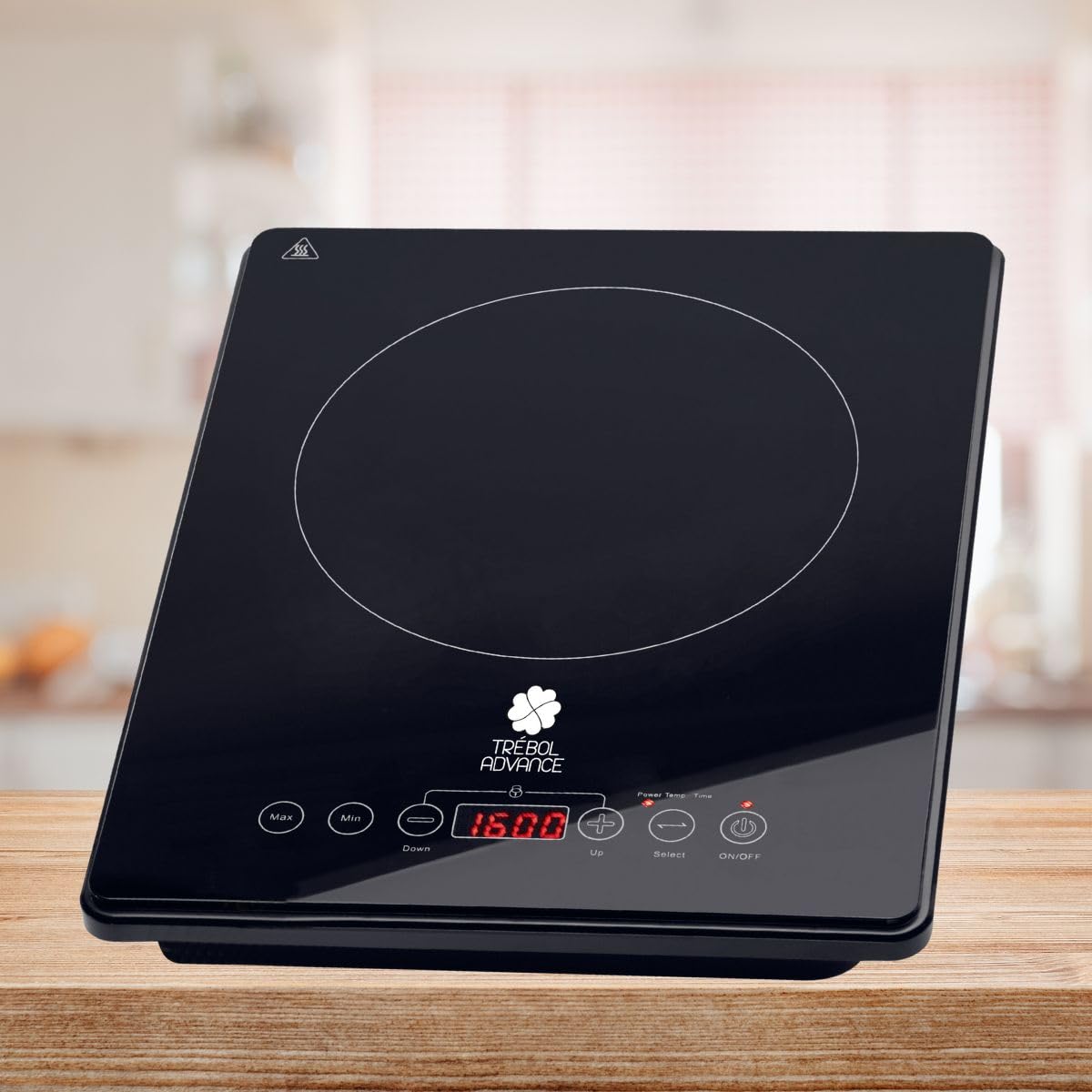 Placa de Inducción Portátil 2000 W Cocina de Inducción con Tecnología de Calentamiento Rápido, 10 Niveles de Temperatura, Control Táctil, Temporizador 180 Minutos