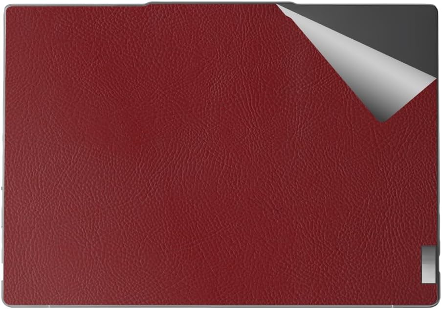 PDA工房 Acer Chromebook Spin 714 (CP714-2W/CP714-2WN) 対応 Privacy Shield 保護  フィルム 覗き PDA工房 スキンシール Lenovo Yoga Pro 7i Gen 8 (14型) 対応 【レザー調・レッド】