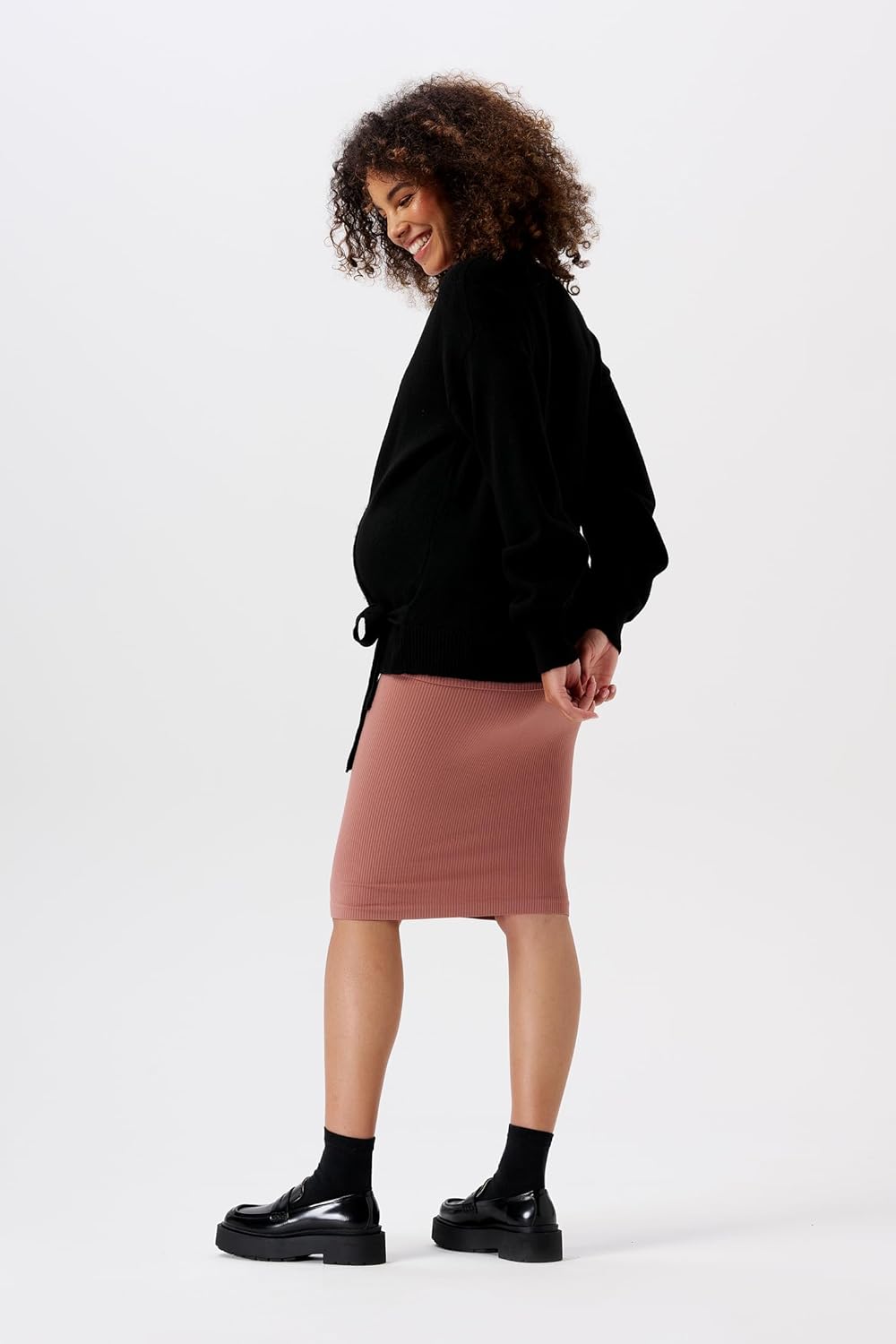 Cardigan Noppies Cecia Per Gravidanza - Maglione Avvolgente Donna Maternità - Foto 6