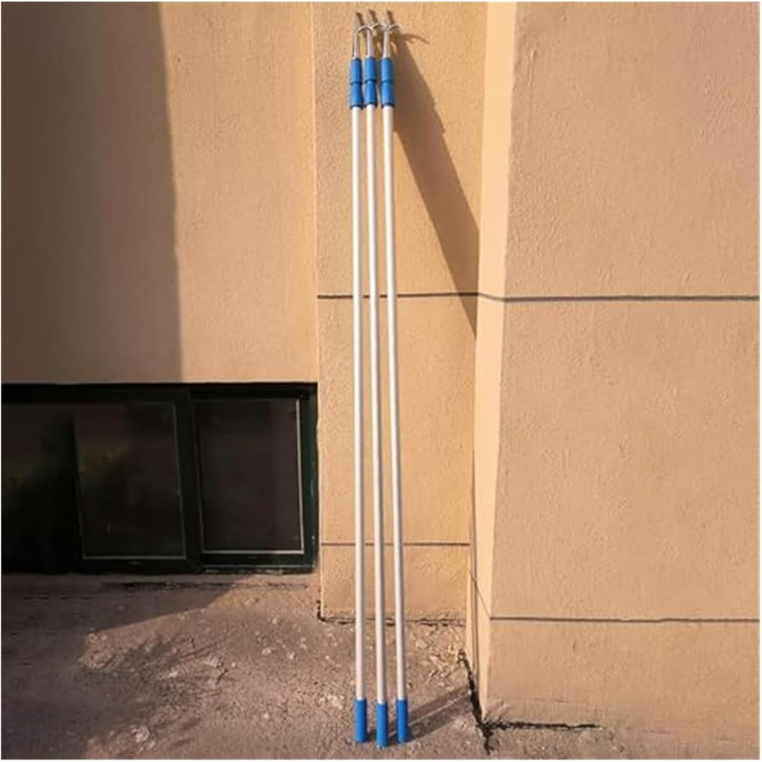 Telescoping Stainless Steel Boat Hook Set - 2 Pieces, 13ft/4m - Multi-Functional Docking, Mooring & Fishing Tool - Durable Lifesaving Hooks for Easy Boat Handling