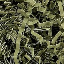 MMvolesy Olive Green Solid Colored Crinkle Paper Filler for Gift Wrap and Basket Filler for Gift Box Filling Cut Paper Shred Filler 1LB
