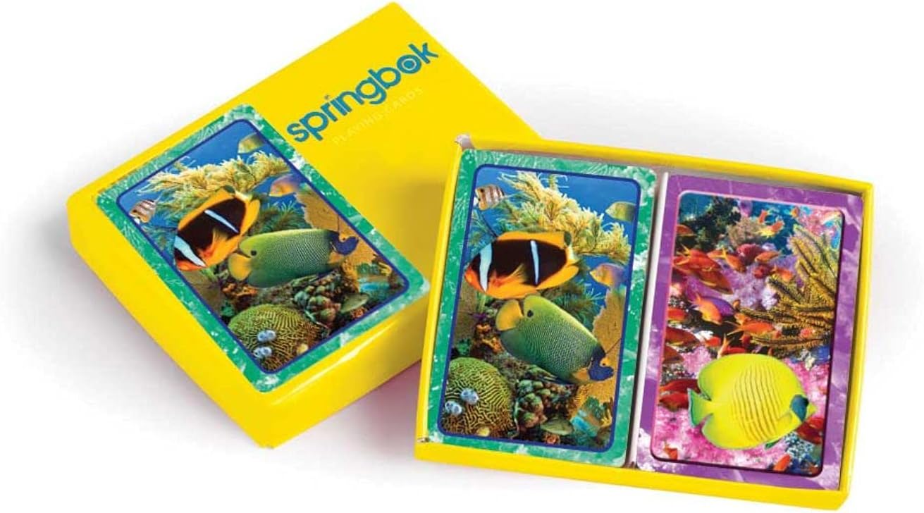 Springbok Puzzles Aquatic Collection Jumbo Print Index Playing Cards