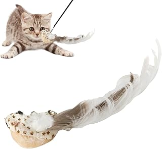 Bird Toy for Cats,Bell Bird Cat Plush Toys Replacement Head for Cat Wand - Simulation Cat Bird Refills for Most Cat Teaser Stick, Cat Wand, Training Pet Cats
