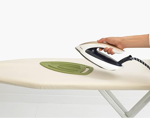 Miniatura 2 de Brabantia Almohadilla de silicona resistente al calor para plancha de vapor (verde tranquilo) soporte protector para plancha caliente, protector de
