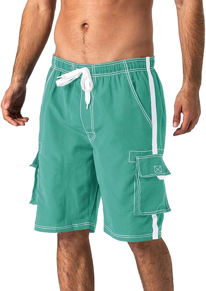 Mens swim cargo board shorts Clearance