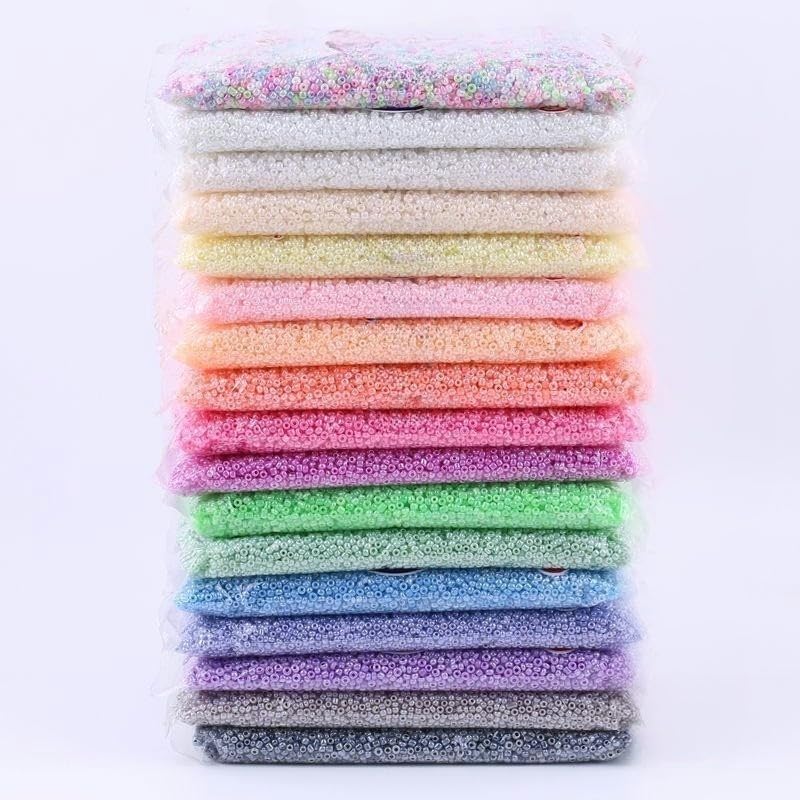 30000PCS 3.0MM Perle D'Imitazione Perline di Vetro per La Creazione di Gioielli Piccoli Perline di Pony Perline di Riso Mnin Perline per Braccialetti Fai da Te