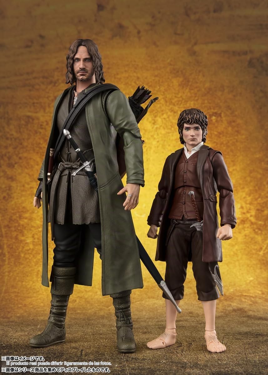 TAMASHII Nations Frodo Baggins & Gollum Figuras 12 & 5 cm The Lord of The Rings: The Fellowship of The Ring